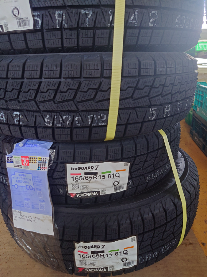 YOKOHAMA ice GUARD IG60 15インチタイヤ・ホイールセット スタッドレスタイヤ 15インチ ホイールセット185⁄65R フリード １個